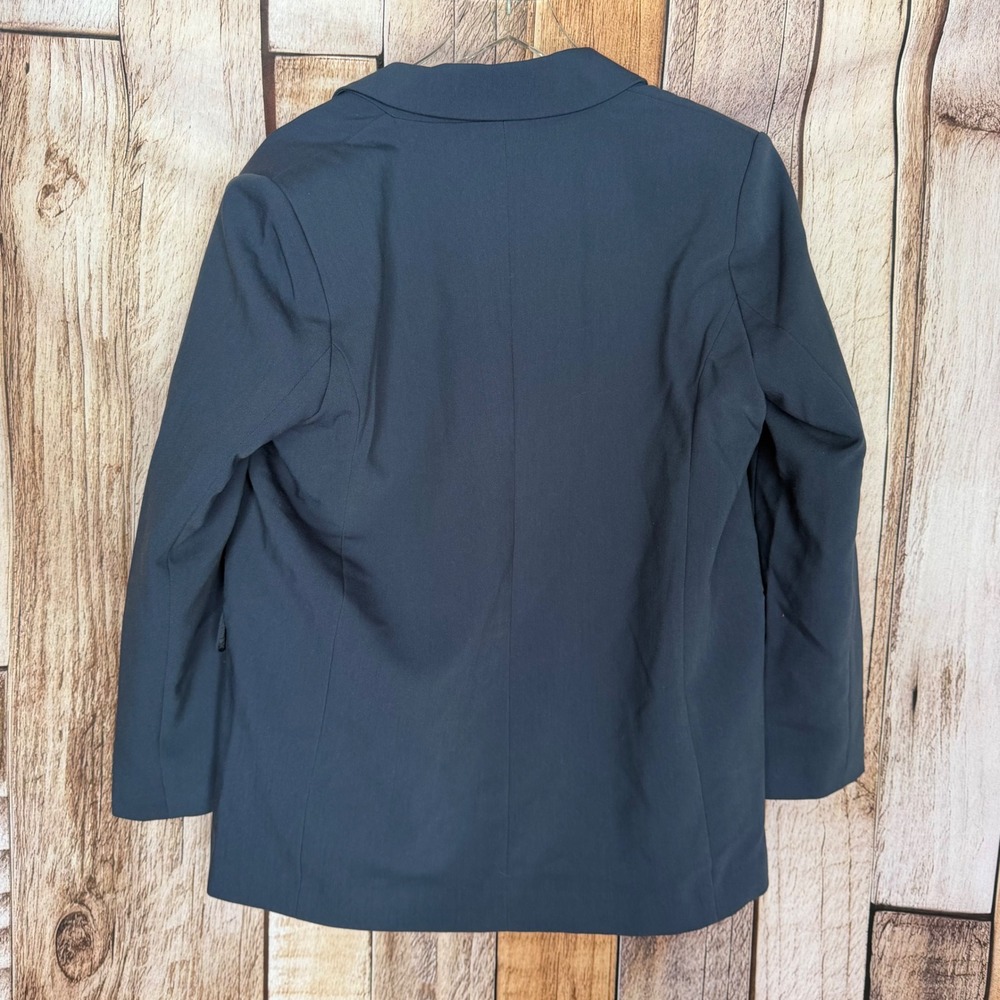 Abercrombie & Fitch Blazer Power Office Classic Preppy Workwear Navy Large NWT - Picture 2 of 8